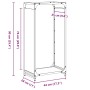 Leñero blanco 44x28x90 cm Acero laminado en frío de , Bolsas y soportes de leña - Ref: Foro24-864208, Precio: 60,94 €, Descue...