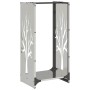 Leñero 40x30x80 cm acero inoxidable by , Firewood bags and holders - Ref: Foro24-864229, Price: 67,97 €, Discount: %