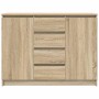 Aparador con cajones roble Sonoma 100,5x35x76 cm de , Aparadores - Ref: Foro24-3328446, Precio: 147,46 €, Descuento: %