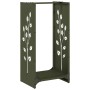 Leñero verde oliva 40x30x80 cm Acero laminado en frío von , Brennholztaschen und -halter - Ref: Foro24-864222, Preis: 58,71 €...