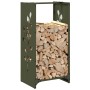 Leñero verde oliva 40x30x80 cm Acero laminado en frío von , Brennholztaschen und -halter - Ref: Foro24-864222, Preis: 58,71 €...