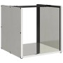 Leñero de acero inoxidable 40x40x40 cm de , Bolsas y soportes de leña - Ref: Foro24-864241, Precio: 57,22 €, Descuento: %
