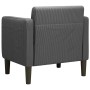 Sillón con reposabrazos gris oscuro 54 cm tejido de pana by , Armchairs - Ref: Foro24-4100516, Price: 134,52 €, Discount: %
