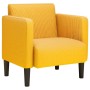 Sillón con reposabrazos amarillo claro 54 cm tejido de pana by , Armchairs - Ref: Foro24-4100521, Price: 135,17 €, Discount: %