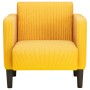 Sillón con reposabrazos amarillo claro 54 cm tejido de pana by , Armchairs - Ref: Foro24-4100521, Price: 135,17 €, Discount: %