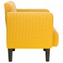 Sillón con reposabrazos amarillo claro 54 cm tejido de pana by , Armchairs - Ref: Foro24-4100521, Price: 135,17 €, Discount: %
