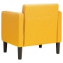 Sillón con reposabrazos amarillo claro 54 cm tejido de pana by , Armchairs - Ref: Foro24-4100521, Price: 135,17 €, Discount: %