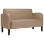 Sofá Loveseat Cappuccino 110 cm Cuero sintético by , Sofas - Ref: Foro24-4100540, Price: 158,68 €, Discount: %
