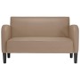 Sofá Loveseat Cappuccino 110 cm Cuero sintético by , Sofas - Ref: Foro24-4100540, Price: 158,68 €, Discount: %