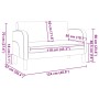 Sofá Loveseat Cappuccino 110 cm Cuero sintético by , Sofas - Ref: Foro24-4100540, Price: 158,68 €, Discount: %