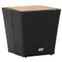 Garden table and chairs 3 pieces synthetic rattan black acacia wood by vidaXL, Garden sets - Ref: Foro24-3058537, Price: 319,...
