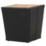 Garden table and chairs 3 pieces synthetic rattan black acacia wood by vidaXL, Garden sets - Ref: Foro24-3058537, Price: 319,...