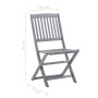Sillas de jardín plegables 8 uds y cojines madera maciza acacia von , Gartenstühle - Ref: Foro24-3078303, Preis: 404,15 €, Ra...
