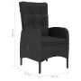 Garden table and chairs 3 pieces synthetic rattan black acacia wood by vidaXL, Garden sets - Ref: Foro24-3058537, Price: 319,...