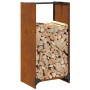 Leñero 40x30x80 cm acero corten by , Firewood bags and holders - Ref: Foro24-864236, Price: 55,07 €, Discount: %