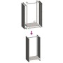 Leñero 40x30x80 cm acero corten by , Firewood bags and holders - Ref: Foro24-864236, Price: 55,07 €, Discount: %