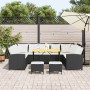Juego de sofás jardín 4 pzas con cojines ratán sintético negro by , Garden sets - Ref: Foro24-3365338, Price: 706,30 €, Disco...