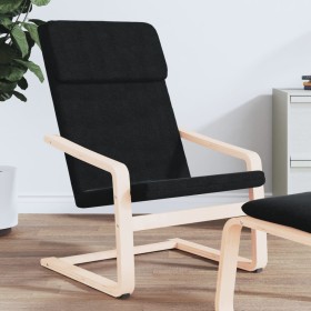 Sillón relajante de tela negra de , Sillones - Ref: Foro24-352447, Precio: 72,96 €, Descuento: %