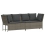 Sofá de jardín con cojines ratán sintético gris von , Gartensets - Ref: Foro24-3365331, Preis: 570,29 €, Rabatt: %