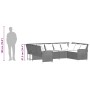 Sofá de jardín con cojines ratán sintético gris von , Gartensets - Ref: Foro24-3365331, Preis: 570,29 €, Rabatt: %