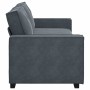 Sofá de 3 plazas terciopelo gris oscuro 180 cm by , Sofas - Ref: Foro24-4105031, Price: 315,13 €, Discount: %