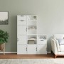 Armarios auxiliares 5 uds "ODDA" blanco 40x24x79 cm madera pino by , Sideboards - Ref: Foro24-3365365, Price: 277,22 €, Disco...