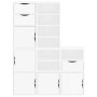 Armarios auxiliares 5 uds "ODDA" blanco 40x24x79 cm madera pino by , Sideboards - Ref: Foro24-3365365, Price: 277,22 €, Disco...