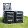 Black garden composter 1600 L by vidaXL, Composters - Ref: Foro24-312275, Price: 228,34 €, Discount: %