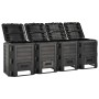 Compostador de jardín negro 1600 L de vidaXL, Compostadores - Ref: Foro24-312275, Precio: 211,23 €, Descuento: %