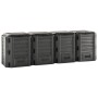 Compostador de jardín negro 1600 L de vidaXL, Compostadores - Ref: Foro24-312275, Precio: 211,23 €, Descuento: %