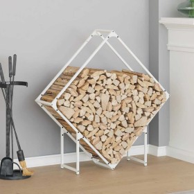 Leñero blanco 100x25x100 cm Acero laminado en frío von , Brennholztaschen und -halter - Ref: Foro24-864288, Preis: 37,36 €, R...