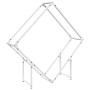 Leñero blanco 100x25x100 cm Acero laminado en frío by , Firewood bags and holders - Ref: Foro24-864288, Price: 37,36 €, Disco...