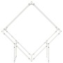 Leñero blanco 100x25x100 cm Acero laminado en frío by , Firewood bags and holders - Ref: Foro24-864288, Price: 37,36 €, Disco...