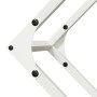 Leñero blanco 100x25x100 cm Acero laminado en frío by , Firewood bags and holders - Ref: Foro24-864288, Price: 37,36 €, Disco...