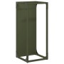 Leñero verde oliva 25x25x60 cm Acero laminado en frío von , Brennholztaschen und -halter - Ref: Foro24-864262, Preis: 38,04 €...