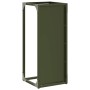 Leñero verde oliva 25x25x60 cm Acero laminado en frío von , Brennholztaschen und -halter - Ref: Foro24-864262, Preis: 38,04 €...