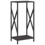 Leñero negro 34x25x70 cm Acero laminado en frío von , Brennholztaschen und -halter - Ref: Foro24-864319, Preis: 43,98 €, Raba...