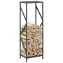 Leñero antracita 34x25x100 cm Acero laminado en frío by , Firewood bags and holders - Ref: Foro24-864325, Price: 53,51 €, Dis...