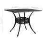 Garden table, black cast aluminum, 90x90x73 cm by vidaXL, Garden tables - Ref: Foro24-315589, Price: 221,59 €, Discount: %