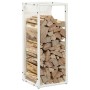 Leñero blanco 25x25x60 cm Acero laminado en frío von , Brennholztaschen und -halter - Ref: Foro24-864260, Preis: 38,04 €, Rab...