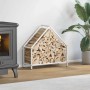 Leñero blanco 60x25x60 cm Acero laminado en frío by , Firewood bags and holders - Ref: Foro24-864304, Price: 37,26 €, Discoun...