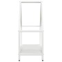 Leñero blanco 60x25x60 cm Acero laminado en frío by , Firewood bags and holders - Ref: Foro24-864304, Price: 37,26 €, Discoun...