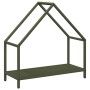 Leñero verde oliva 60x25x60 cm Acero laminado en frío by , Firewood bags and holders - Ref: Foro24-864306, Price: 37,26 €, Di...