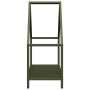 Leñero verde oliva 60x25x60 cm Acero laminado en frío by , Firewood bags and holders - Ref: Foro24-864306, Price: 37,26 €, Di...