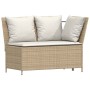 Juego de sofás de jardín con cojines beige 3 pzas ratán PE by , Garden sets - Ref: Foro24-3365344, Price: 383,01 €, Discount: %