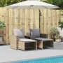 Set de muebles de jardín con cojines apilables 5 pzas beige von , Outdoor-Sofas - Ref: Foro24-4104166, Preis: 250,75 €, Rabat...