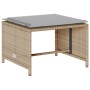Set de muebles de jardín con cojines apilables 5 pzas beige von , Outdoor-Sofas - Ref: Foro24-4104166, Preis: 250,75 €, Rabat...