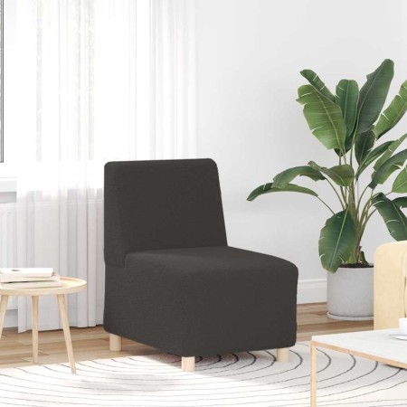 Sillón de sofá gris oscuro 55 cm tejido imitación lana rizada by , Sofas - Ref: Foro24-4108505, Price: 126,84 €, Discount: %