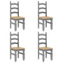 Juego de comedor Panama 5 pzas madera maciza de pino gris by , Furniture sets for kitchens and dining rooms - Ref: Foro24-334...