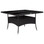 Garden dining set 9 pieces PE rattan and black glass by vidaXL, Garden sets - Ref: Foro24-3058532, Price: 1,00 €, Discount: %